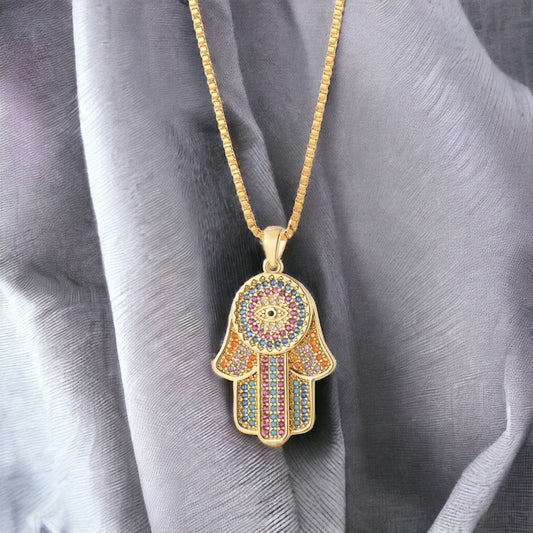 Fatima hand necklace